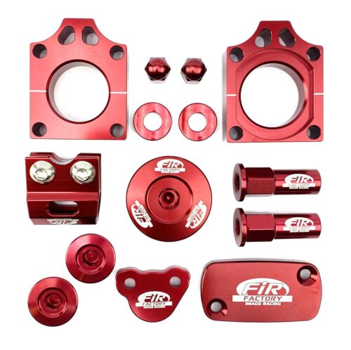 12PC BLING KIT CRF 250/450, FIR CPK-101, CNC ALLOY, AXLE BLOCK, CAPS, TYRE NUT