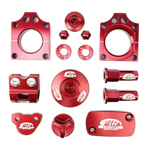 12PC BLING KIT CRF 250, FIR CPK-110, CNC ALLOY, AXLE BLOCK, CAPS, TYRE NUT