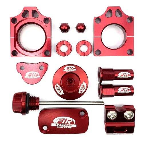 11PC BLING KIT CRF 450, FIR CPK-111, CNC ALLOY, AXLE BLOCK, CAPS, TYRE NUT