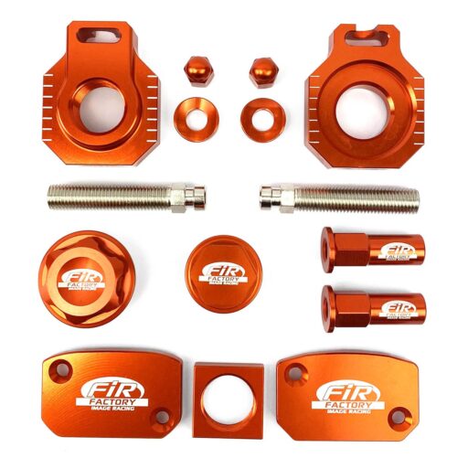 PC BLING KIT KTM HUSQVARNA, FIR CPK-516, CNC ALLOY, AXLE BLOCK, CAPS, TYRE NUT