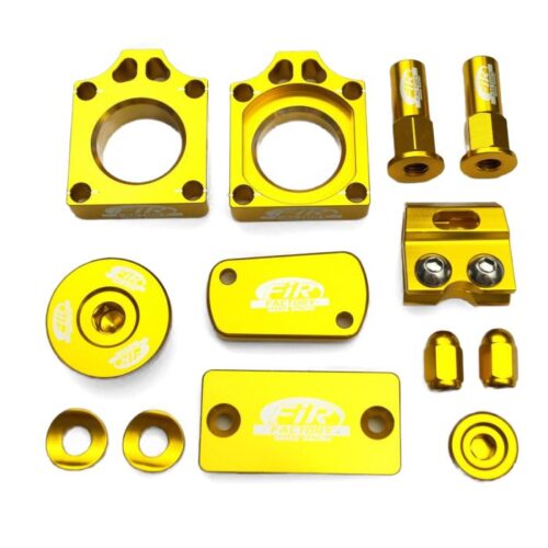 11PC BLING KIT SUZUKI RMZ 250/450, FIR CPK-301, CNC ALLOY, AXLE BLOCK, CAPS, TYRE NUT
