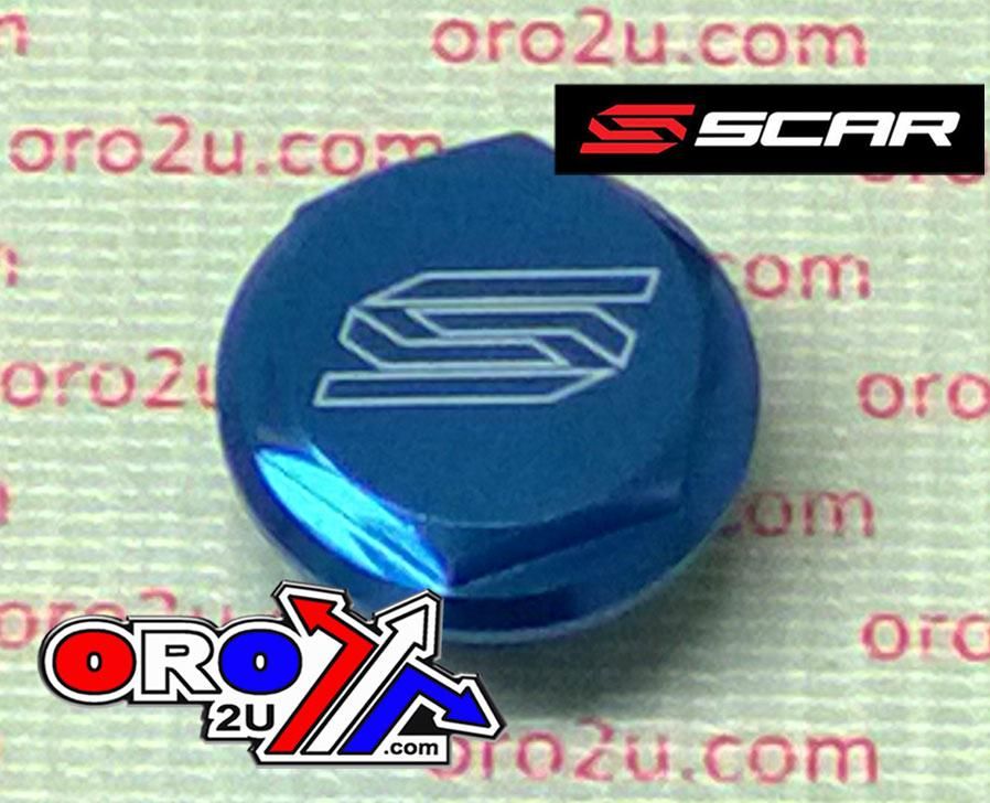 REAR RESERVOIR CAP KTM, SCAR RACING 5901B BLUE - Image 2