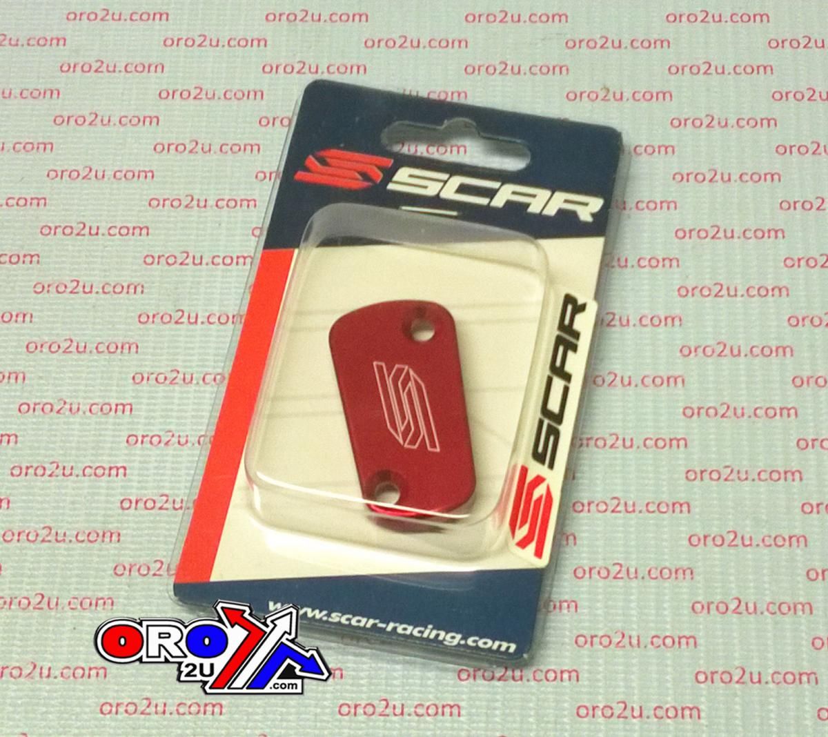REAR RESERVOIR CAP KAW/SUZ, SCAR RACING 3901 RED