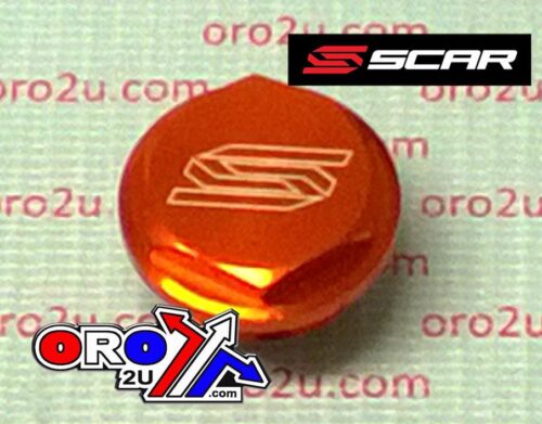 REAR RESERVOIR CAP KTM, SCAR RACING 5901 ORANGE