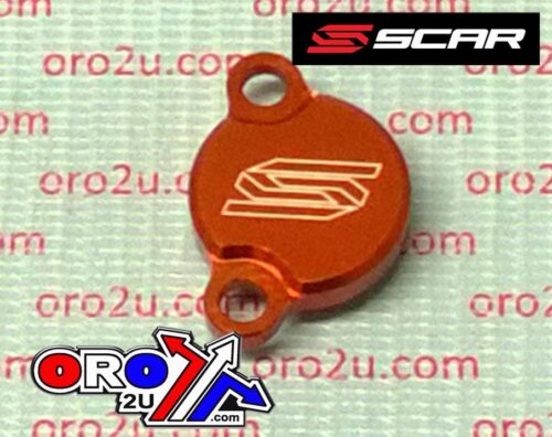 REAR RESERVOIR CAP KTM, SCAR RACING 5900 ORANGE