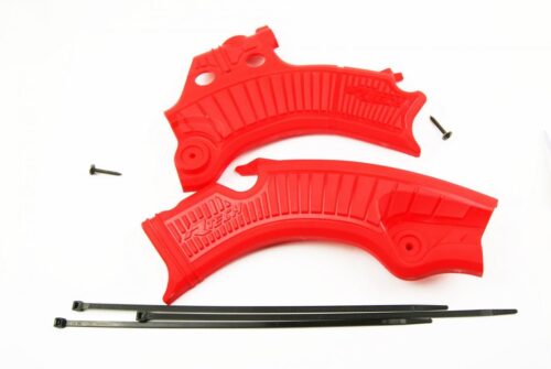 GRIPPY FRAME GUARD HONDA CRF450R RED, R-TECH R-PRTCRFRS001