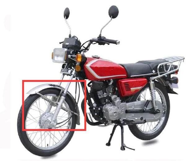 FRONT FENDER UNIVERSAL CHROME, HONDA CG125STEEL CHROME PLATED - Image 8