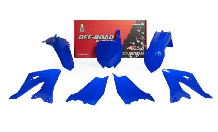 PLASTIC KIT/5 2022-25 YZ125/250 OEM 2022-25, RTECH R-KITYZ0-BL0-022