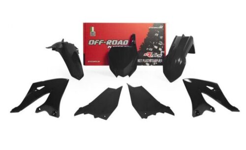 PLASTIC KIT/5 2022-25 YZ125/250 BLACK, RTECH R-KITYZ0-NR0-022