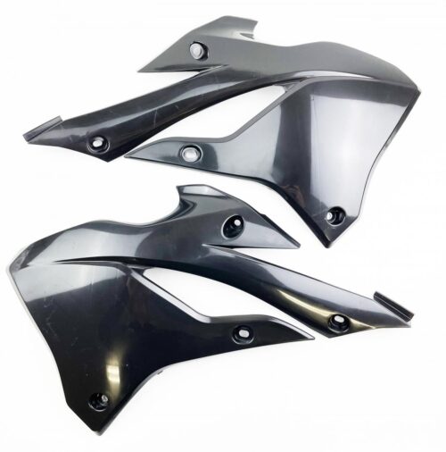 RADIATOR SCOOPS KX85/112 2022-25 BLACK, RTECH R-CVKX0NR0022
