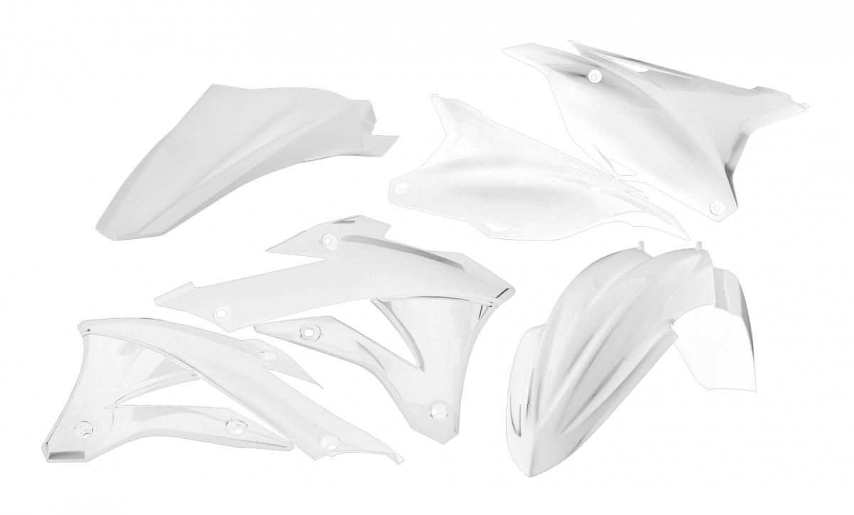 PLASTIC KIT/5 2022-25 KX85/112 WHITE, RTECH R-KITKX0-BN0-585