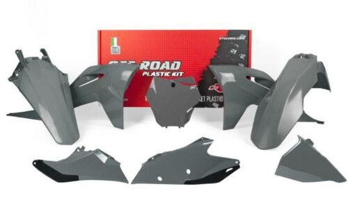 PLASTIC KIT/6 2021-23 MC/MCF/EX/EXF QUANTUM GREY, RTECH R-KITGAS-GR0-599, GASGAS