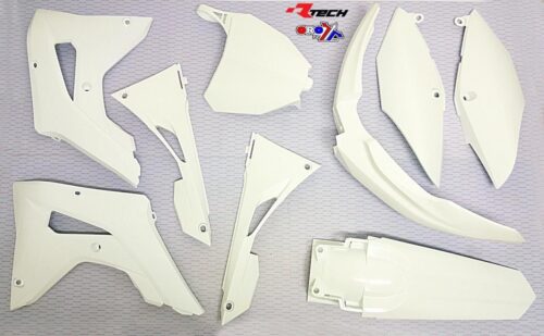 PLASTIC KIT/6 WHITE 17-18 CRF450RX, RTECH R-KITCRF-BN0-600, WHITE