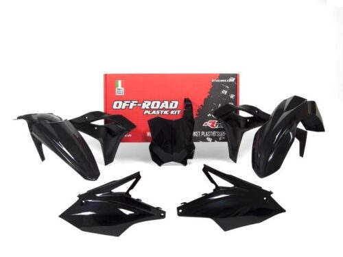PLASTIC KIT/5 17-19 KX250F, BLACK RTECH R-KITKXF-NR0-519