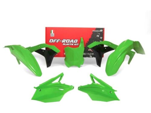 PLASTIC KIT/5 17-19 KX250F, GREEN RTECH R-KITKXF-VE0-519