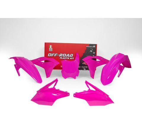 PLASTIC KIT/5 17-19 KX250F, N/PINK RTECH R-KITKXF-FU0-519