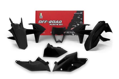 PLASTIC KIT/6 17-19 EXC/EXC-F, BLACK ENDURO KIT, RTECH R-KITKTM-NR0-517