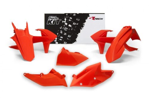 PLASTIC KIT/5 17-19 EXC/EXC-F, ORANGE, RTECH R-KITKTM-AR0-417