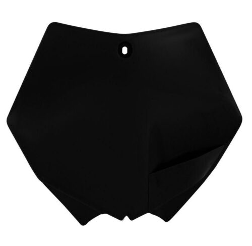 FRONT PLATE 07-12 KTM BLACK, RTECH R-TBKTMNR0007