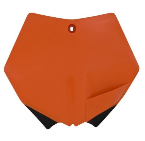 FRONT PLATE 07-12 KTM ORANGE, RTECH R-TBKTMAR0007