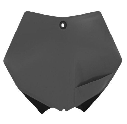 FRONT PLATE 07-12 KTM SILVER, RTECH R-TBKTMSI0007