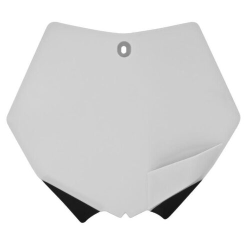 FRONT PLATE 07-12 KTM WHITE, RTECH R-TBKTMBN0007