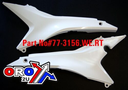 2013-16 CRF 450 AIR BOX COVERS, WHITE RTECH R-FILCFCRFBN13