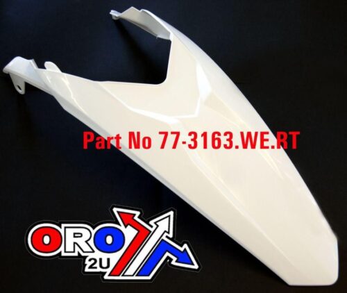 13-17 KTM85 REAR FENDER WHITE, RTECH R-PPKTMBN0985