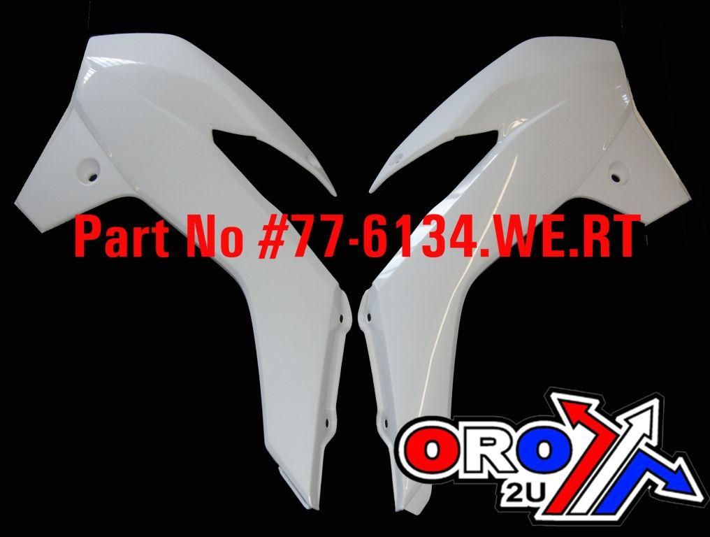 13-17 KTM85 RAD SCOOPS WHITE, RTECH R-CVKTMBN0985