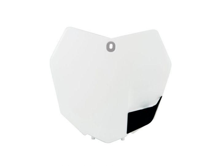 FRONT PLATE 2013-15 KTM SX/SXF, WHITE RTECH R-TBKTMBN0013 - Image 2