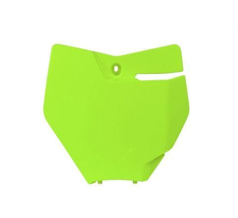 FRONT PLATE 16-18 KTM SX/SXF, RTECH R-TBKTMGF0016, NEON YELLOW