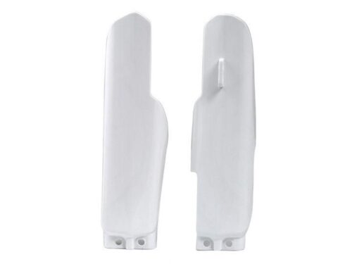 FORK COVERS RM85 00-25 WHITE, RTECH R-PSRM0BN0085, OEM 2003-15