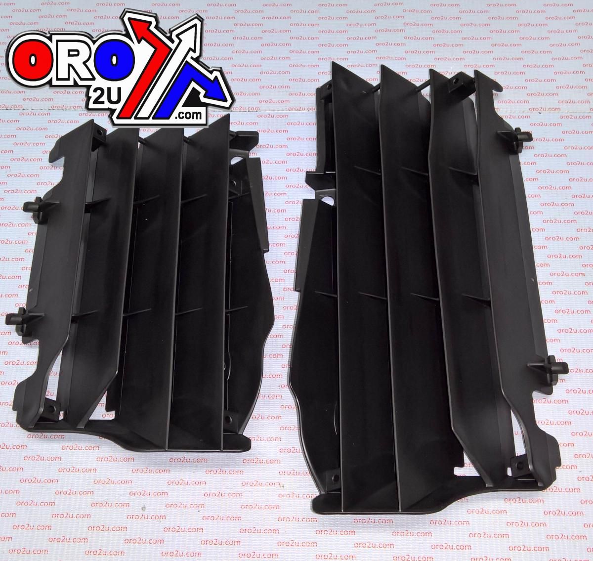 LOUVERS RAD KX450F 16-22 BLK, POLISPORT 8457800001