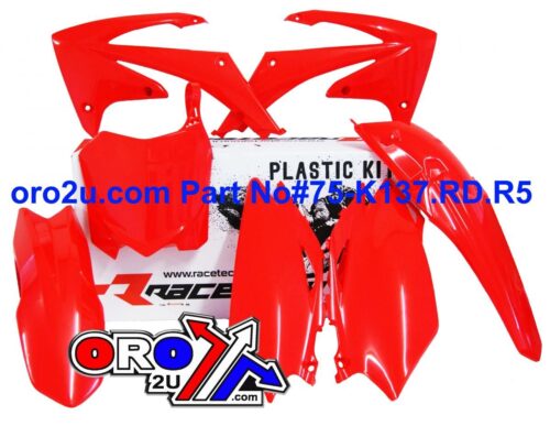 PLASTIC KIT/5 CRF450 09-10 RED, RTECH R-KITCRF-RS0-513