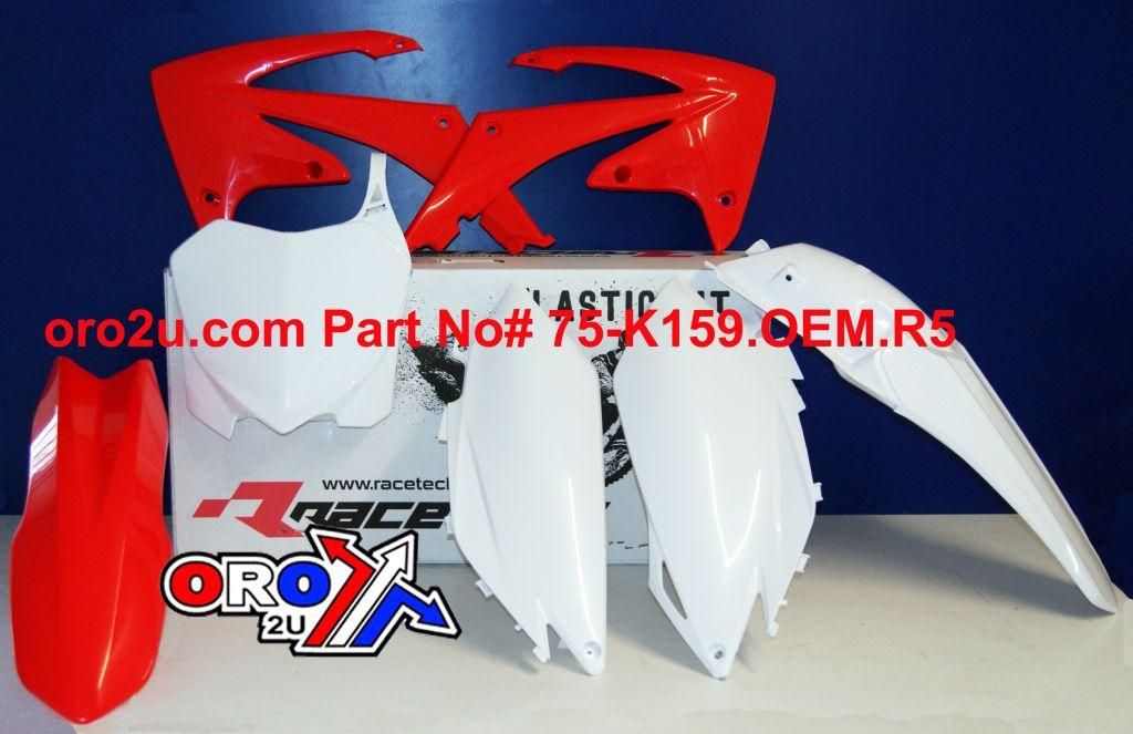 PLASTIC KIT/5 CRF250/450 11-12, RTECH R-KITCRF-OEM-516 - Image 2