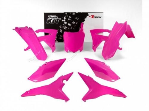PLASTIC KIT/6 13-16 CRF250 450, RTECH R-KITCRF-FU0-517, NEON PINK