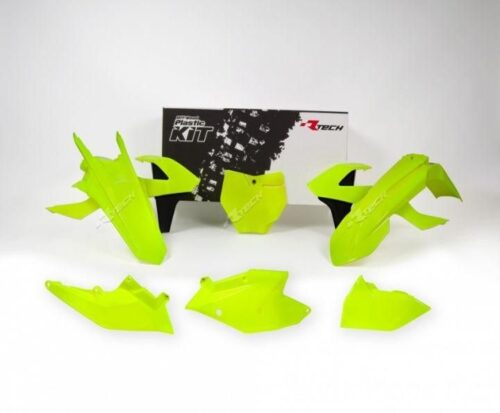 PLASTIC KIT/6 16-18 KTM SX/SXF, RTECH R-KITKTM-GF0-516, NEON YELLOW