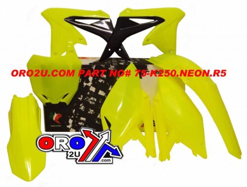 PLASTIC KIT/5 10-18 RMZ250, RTECH R-KITRMZ-GF0-511