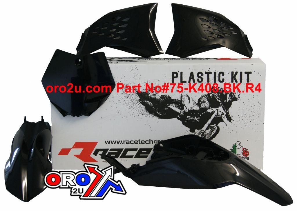 PLASTIC KIT/4 KTM65 09-11, RTECH R-KITKTM-NR0-508, WILL NOT FIT 2012