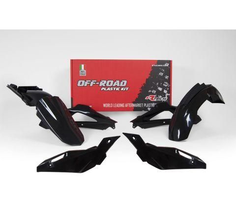 PLASTIC KIT/4 HUSQVARNA 08-10, RTECH R-KITHSQ-NR0-402, BLACK