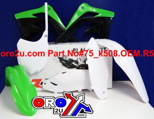 PLASTIC KIT/5 13-15 KX450F, OEM14 RTECH R-KITKXF-OEM-515