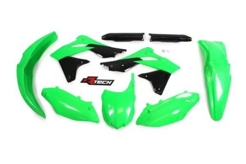 PLASTIC KIT 13-16 KX250F USA, NEON GREEN USA STYLE, RTECH R-KITKXF-VF0-516