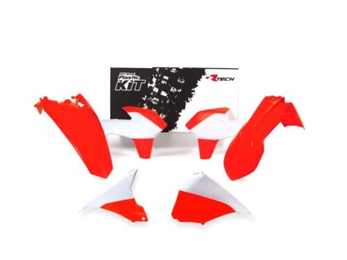 PLASTIC KIT KTM EXC 14-16, RTECH R-KITKTM-AN0-415, NEON ORANGE VENTED FRONT FENDE