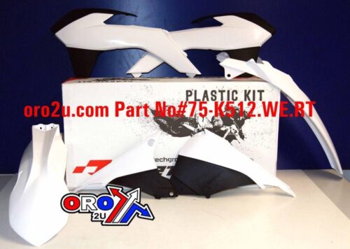 PLASTIC KIT KTM EXC 14-16, RTECH WHITE R-KITKTM-BN0-415