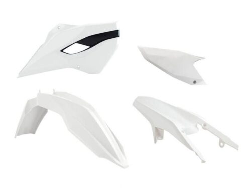 PLASTIC KIT/4 13-14 HUSABERG, RTECH R-KITHBG-BN0-400, WHITE