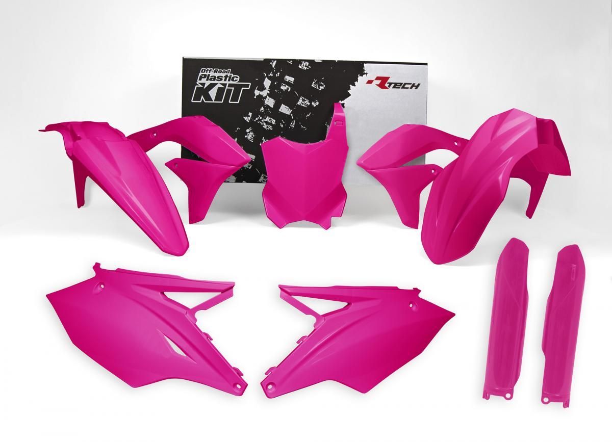 PLASTIC KIT/6 16-18 KX450F N/PINK, RTECH R-KITKXF-FU0-517 - Image 2
