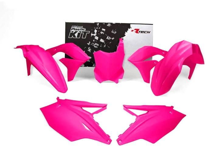 PLASTIC KIT/6 16-18 KX450F N/PINK, RTECH R-KITKXF-FU0-517