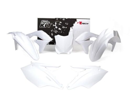 PLASTIC KIT/5 16-18 KX450F WHITE, RTECH R-KITKXF-BN0-517