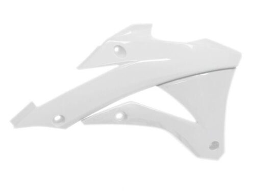 RADIATOR SCOOPS 14-23 KX85, KX112 2022-2023, WHITE RTECH, R-CVKX0BN0014