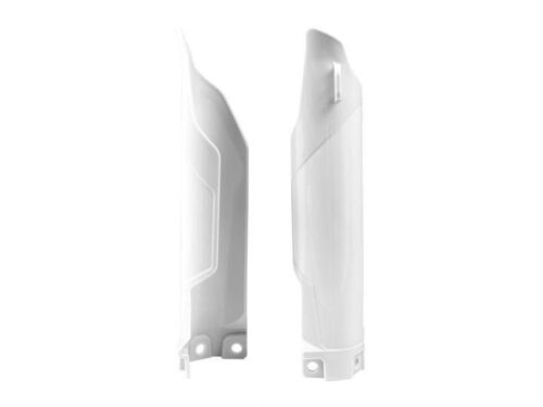 LOWER FORK GUARDS 14-25 KX85/100/112, WHITE RTECH R-PSKX0BN0014
